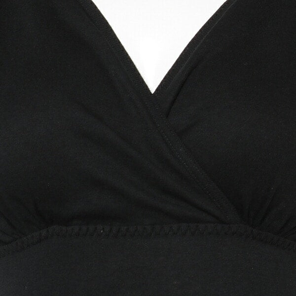 Cross-Front French Sleeve Dress