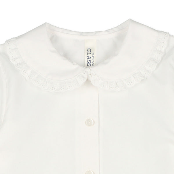 Woven Fabric Round Collar Blouse (Winter, Spring, Autumn)