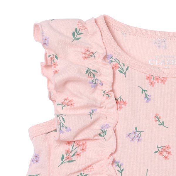 Floral Sleeveless Blouse and Shorts Set