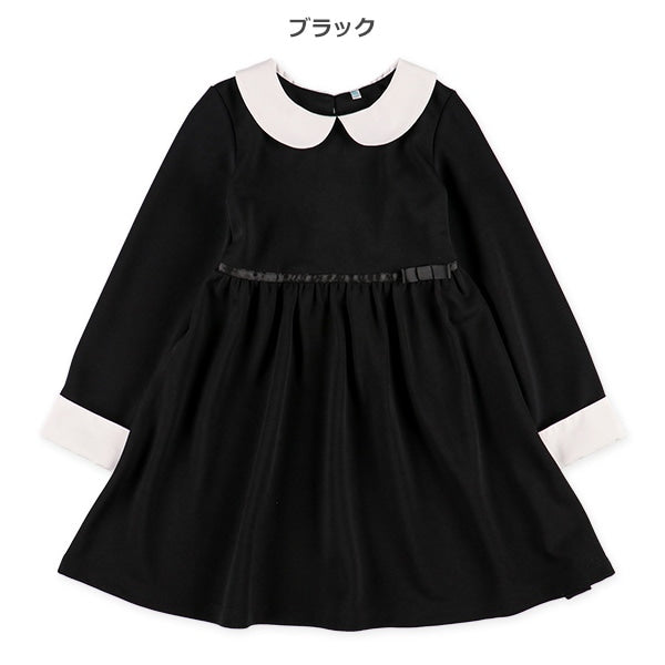 Formal Pleated Dress with collar (Winter, Spring, Autumn)