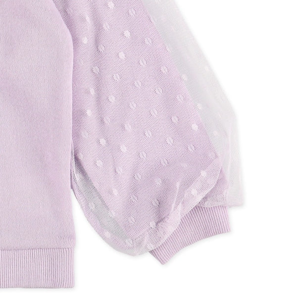 Tulle Sleeve Sweatshirt (Winter, Spring, Autumn)