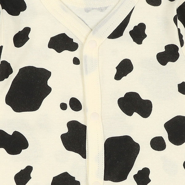 Long sleeve romper with front opening