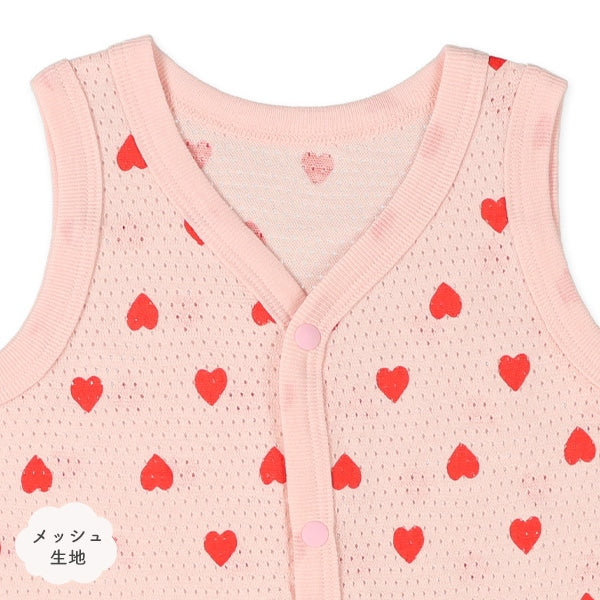2Pieces Sleeveless Romper (Front Open)