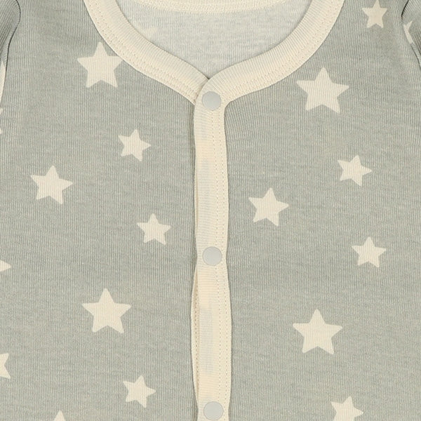 Long sleeve romper with front opening