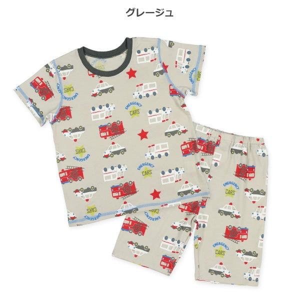 Fire Truck Short Sleeve T-shirt and Pants Set