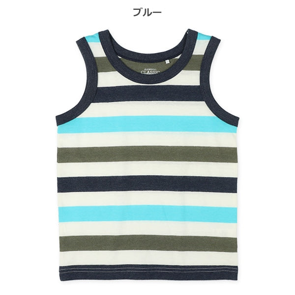 Stripe Sleeveless T-shirt