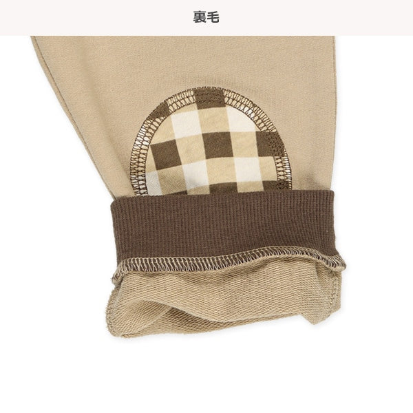 Checked Knee Patch Pants (Winter, Spring, Autumn)