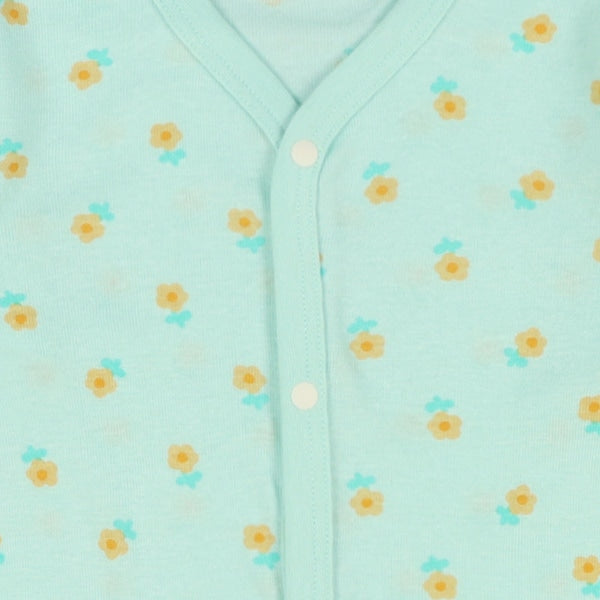 Long sleeve romper with front opening