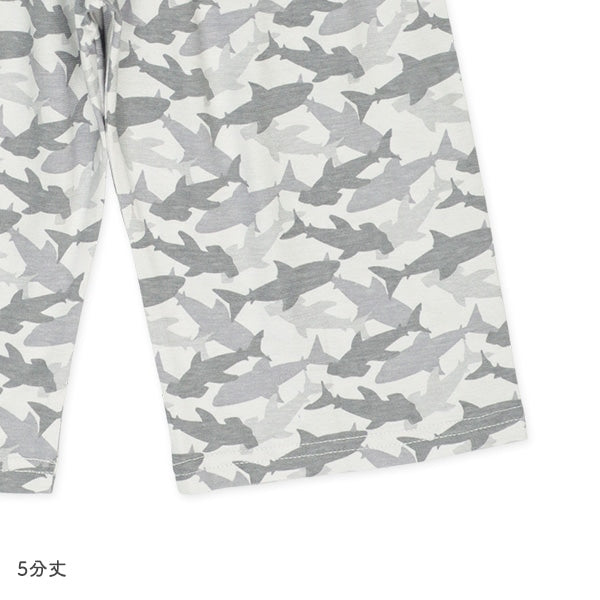 2Pieces High Waist Shark Pants