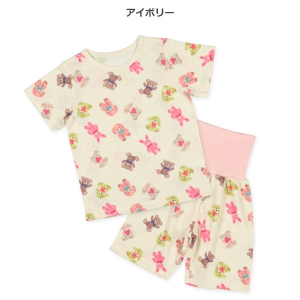 Stuffed Toy Short Sleeve T-shirt and High Waist Pants Set