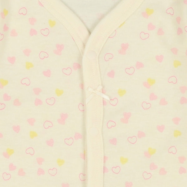 Long sleeve romper with front opening
