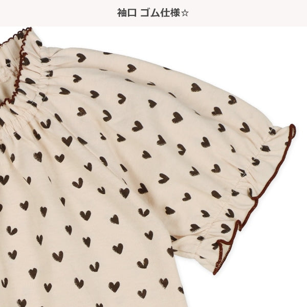 Heart Short Sleeve T-shirt and Pants Set