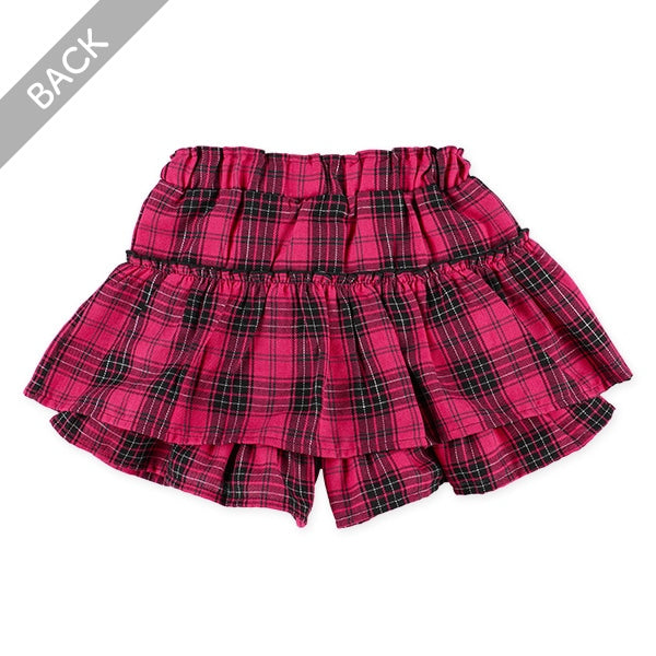 Checked Culottes Skirt (Winter, Spring, Autumn)