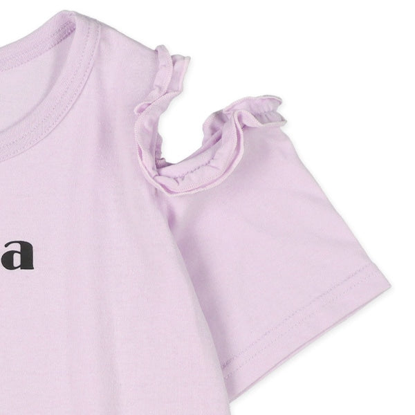 Off Shoulder Short Sleeve T-shirt