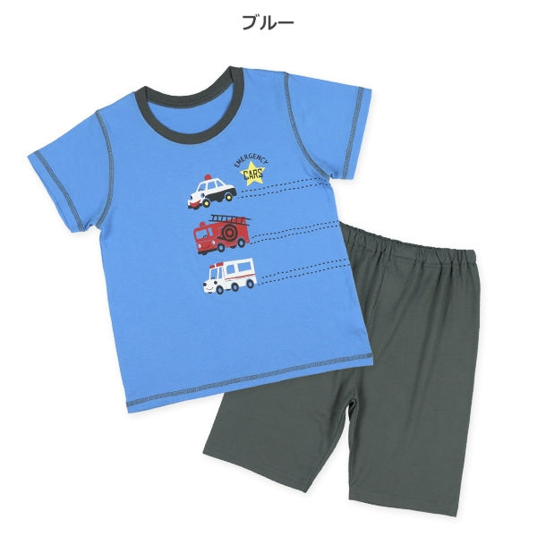 Fire Truck Short Sleeve T-shirt and Pants Set