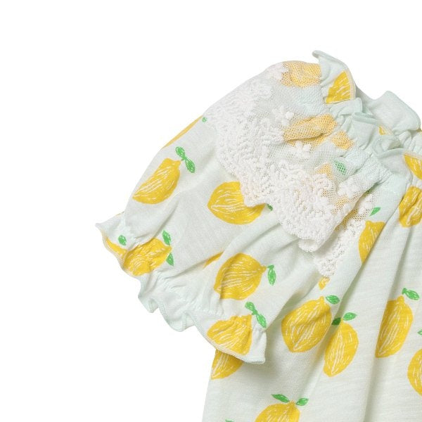 Fruit Sleeveless Blouse and Shorts Set