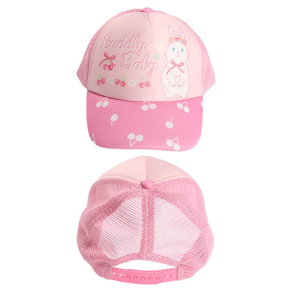 Rabbit Cherry Mesh Cap