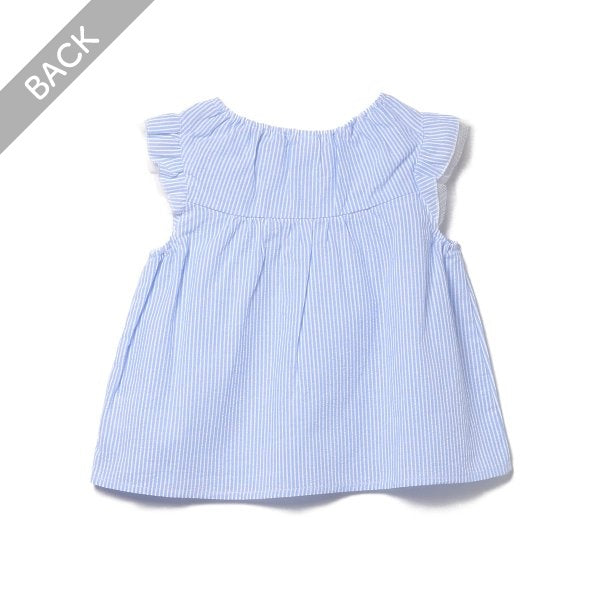 Stripe Sleeveless Blouse