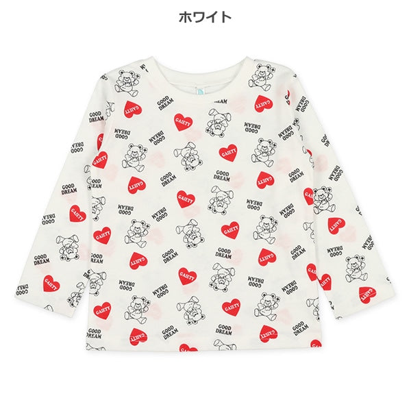 Heart and Bear Print T-Shirt (Winter, Spring, Autumn)