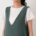 Pleated Maternity One Piece