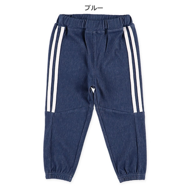 Side Stripe Denim Knit Pants (Winter, Spring, Autumn)