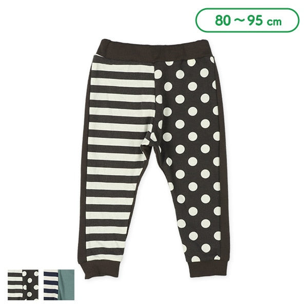 Half Stripe Half Polka Dot Pants (Winter, Spring, Autumn)