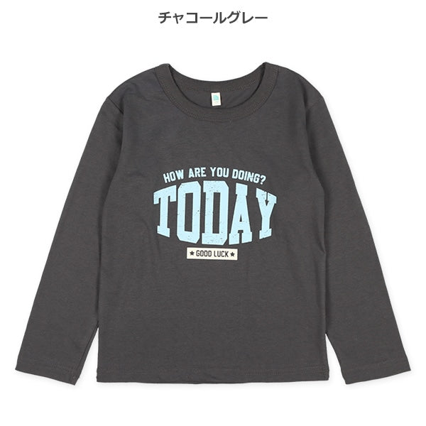 Distressed Logo Long Sleeve Shirt (Winter, Spring, Autumn)