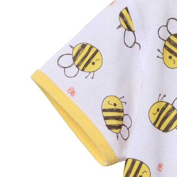 Honey Bee Short Sleeve Romper