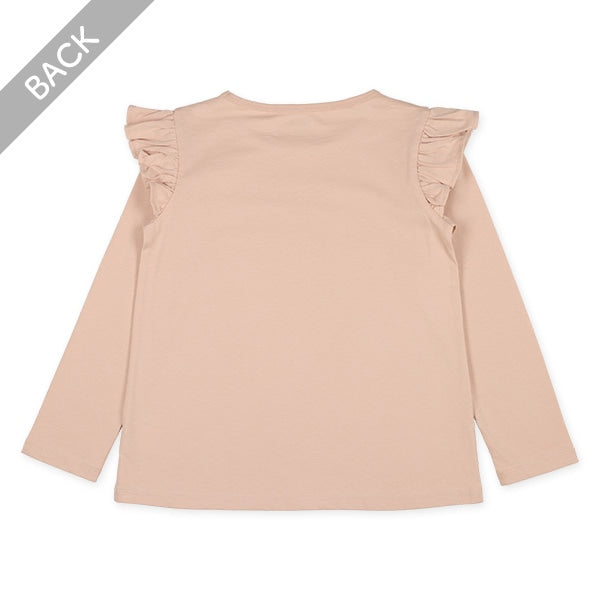Shoulder Ruffles T-Shirt (Winter, Spring, Autumn)