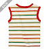 Stripe Sleeveless T-shirt