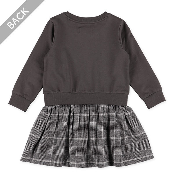 Sweatshirt and check skirt Set (Winter, Spring, Autumn)