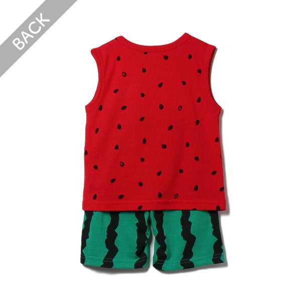Watermelon Sleeveless Suit