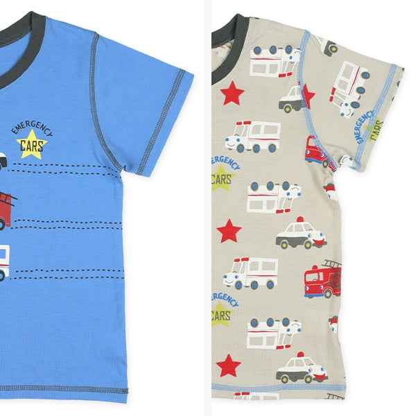 Fire Truck Short Sleeve T-shirt and Pants Set