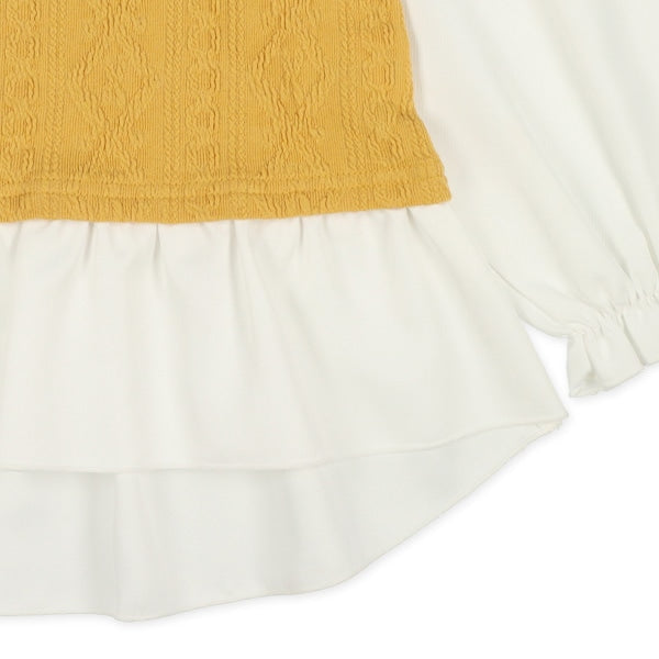 Layered Sleeves with Frilled Hem (Winter, Spring, Autumn)