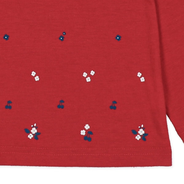 Floral T-Shirt with mini bon (Winter, Spring, Autumn)