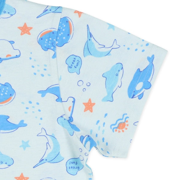 Sea Creature Short Sleeve T-shirt and Pants Set