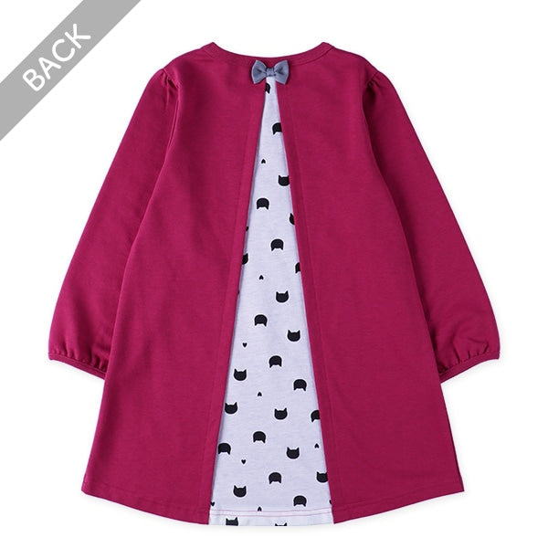 Long-Tail Cat Print T-Shirt (Winter, Spring, Autumn)