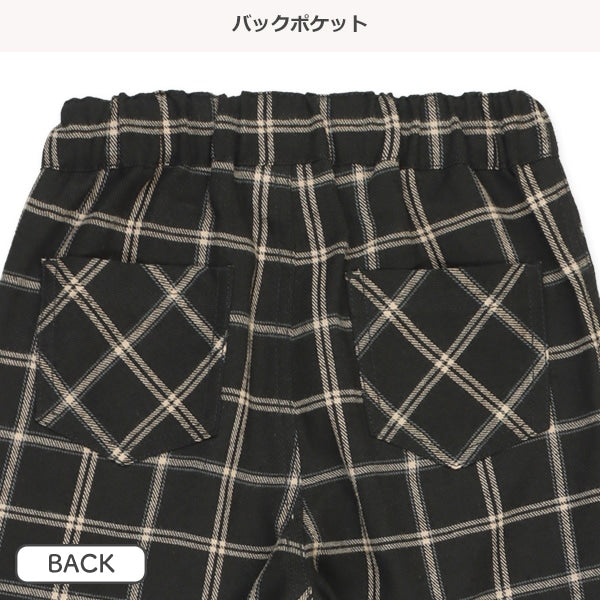 Checked Wide Pants (Winter, Spring, Autumn)
