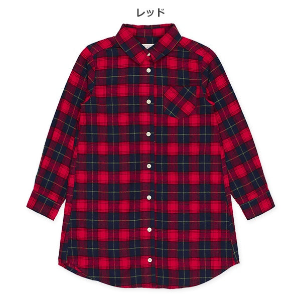Checked Longline Shirt (Winter, Spring, Autumn)