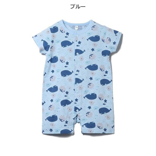 Whale Short Sleeve Romper