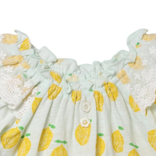 Fruit Sleeveless Blouse and Shorts Set