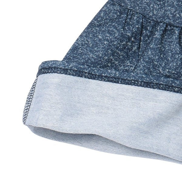 Denim Style Knit Culotte