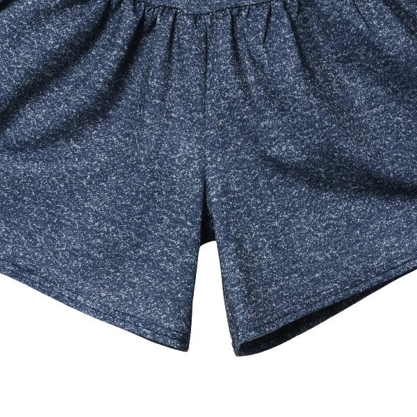 Denim Style Knit Culotte