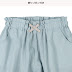 Plain Linen Culotte