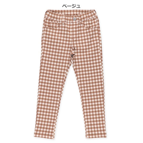 Twill Checked Pants (Winter, Spring, Autumn)