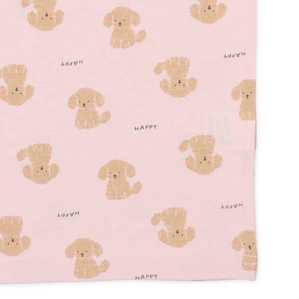 Poodle Short Sleeve T-shirt and Pants Set