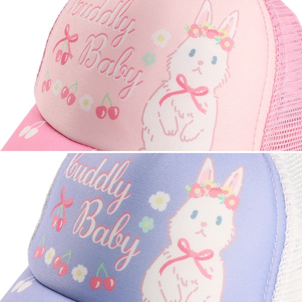 Rabbit Cherry Mesh Cap