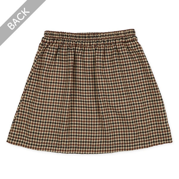 Checked Pleated Skirt (Winter, Spring, Autumn)