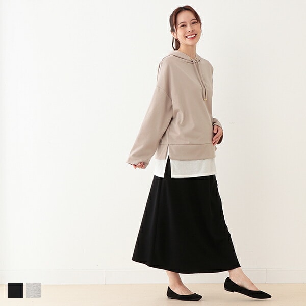 Tummy Comfortable Wide Skirt (Winter, Spring, Autumn)