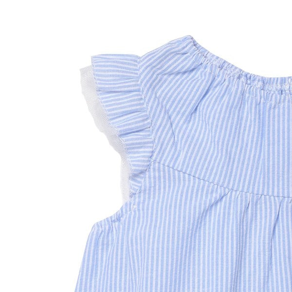 Stripe Sleeveless Blouse